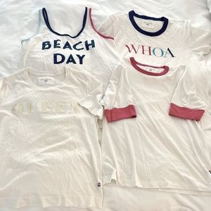 SOL ANGELES 4 Soft T-shirts/Tank NEW w/o Tags Size SM+XS (just the queen tshirt)